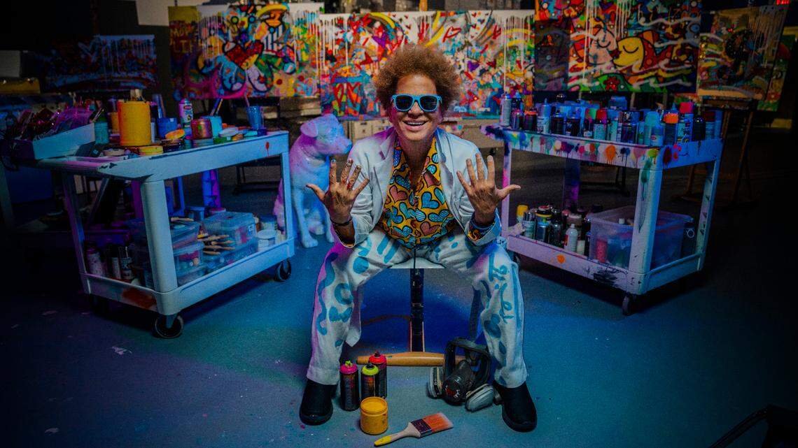 Romero Britto pop art retail store opening in SouthPark mall